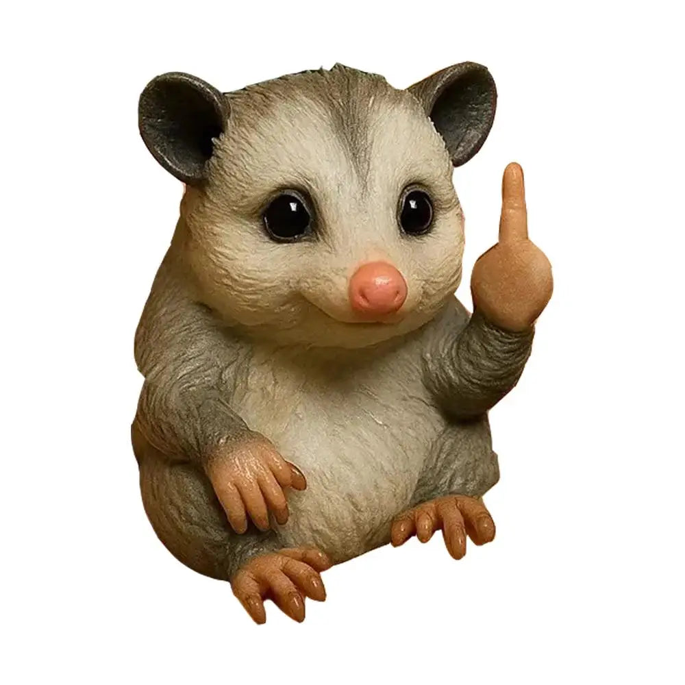 Middle Finger Animal Statue Frog Dog Cat Sculpture Novel Mini Interesting Premium Automotive Accessory