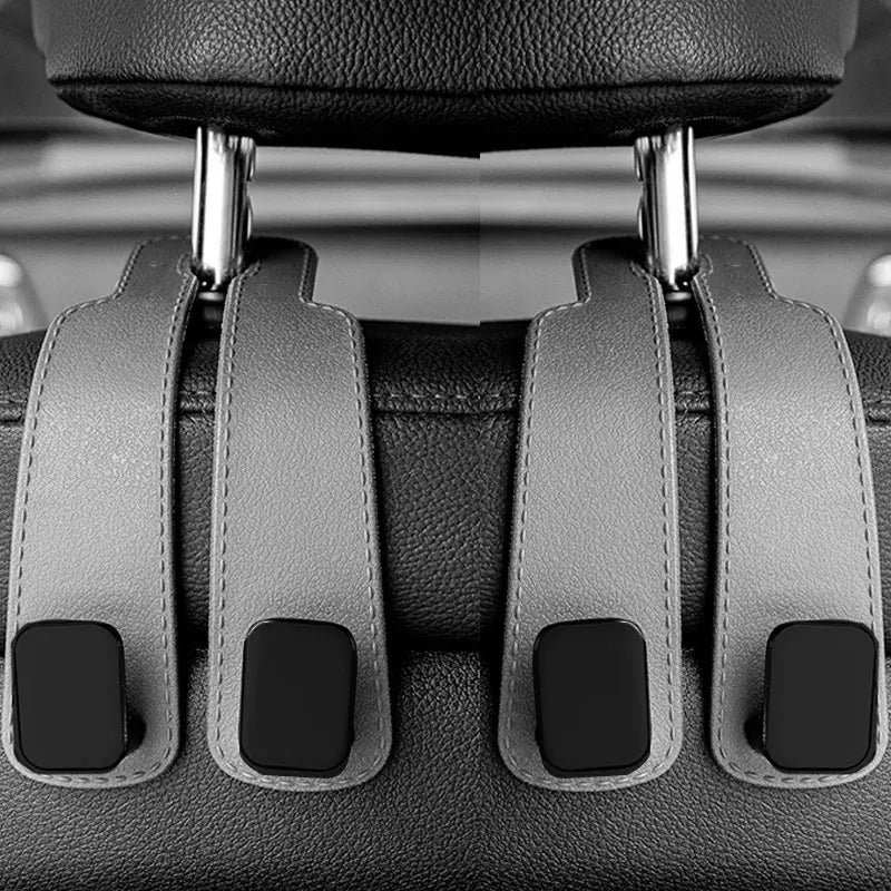 Car Headrest Hooks Hanger for Bags Seat Back Organizer Holder Clips Auto