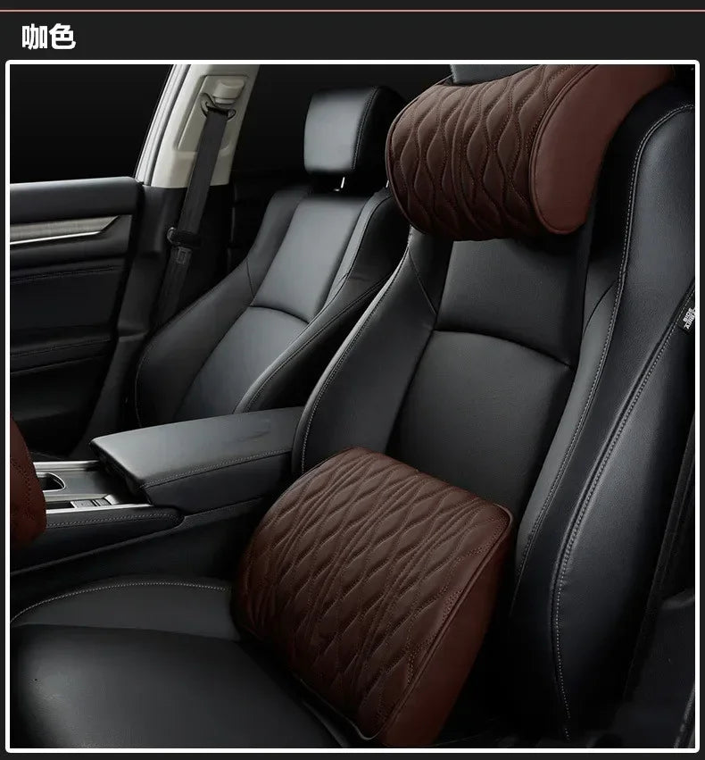 Car Headrest Lumbar Support Memory Foam Vertebral Neck Pillow Interior Protector