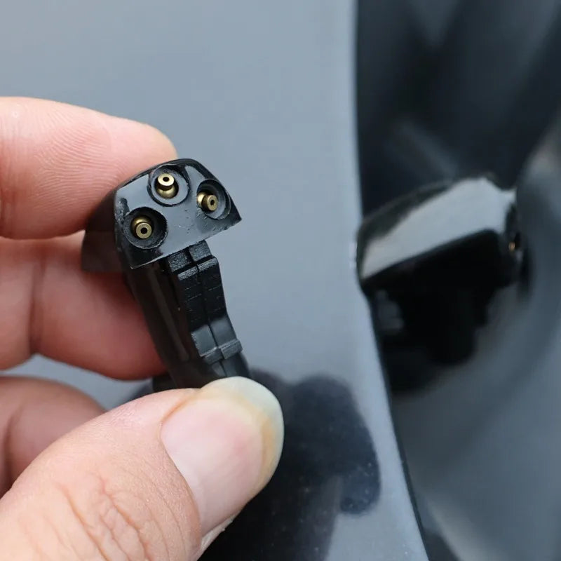 New Car Windshield Wiper Washer Spray Nozzle for Most Models Auto 3 Holes Premium Automotive Accessory
