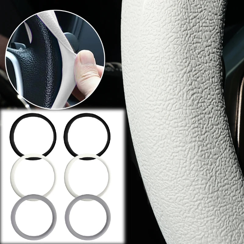 Car Steering Wheel Cover Universal for Round & D-Shaped 32cm Wheels Comfort Grip