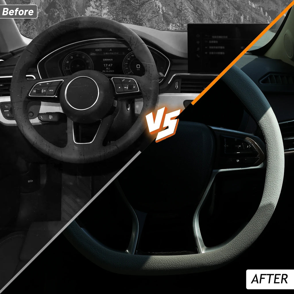 Car Steering Wheel Cover Universal for Round & D-Shaped 32cm Wheels Comfort Grip