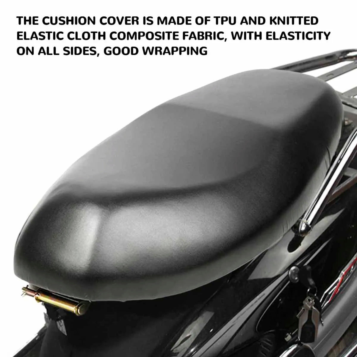 Motorcycle Seat Cover Elastic PU Leather Motorbike Protector Cushion Interior