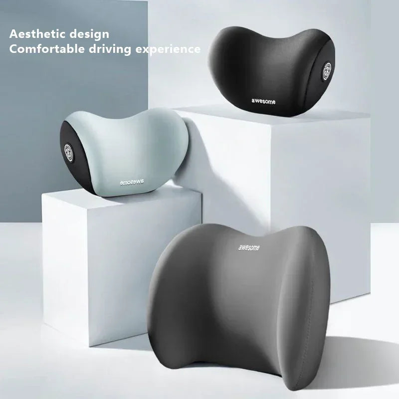 Car Headrest Lumbar Support Shoulder Pillow Memory Cotton Waist Interior