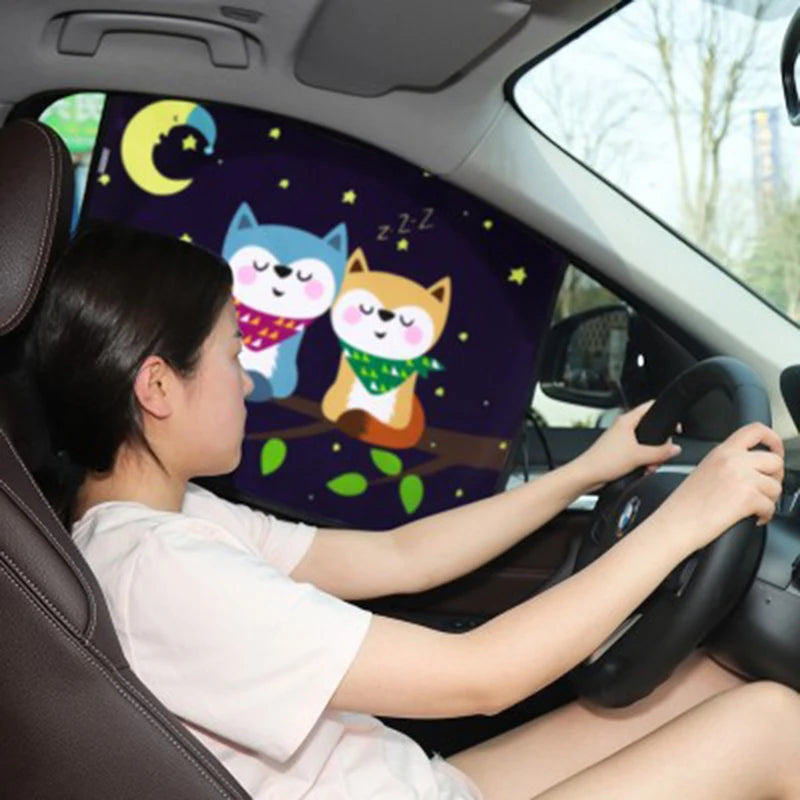 Universal Car Sun Shade Cover UV Protect Curtain Side Window Sunshade Cover