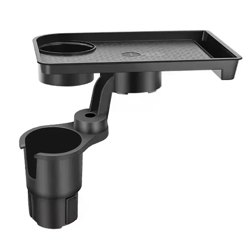 High Quality Universal Car Cup Holder Tray 360 Rotating Adjustable Dual Bracket