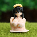 Interior Car Dashboard PVC Decorations Widget Sexy Anime Doll Chest Shaking Premium Automotive Accessory