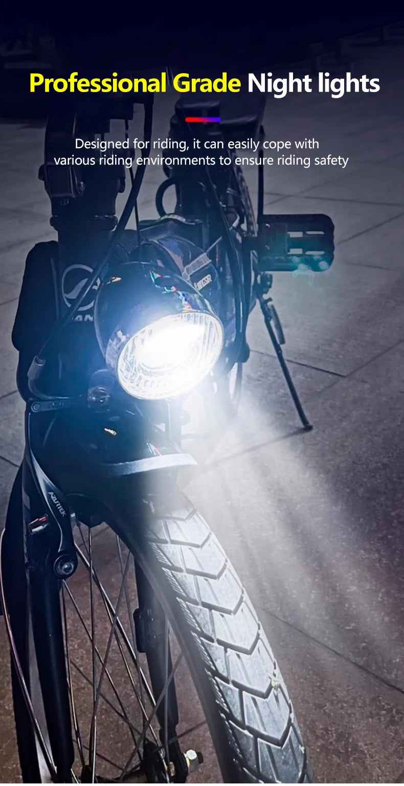 Vintage Bicycle Front Light 3 LED Bike Headlight MTB Flashlight Retro Design Cycling Head Lamp for Night Riding Black Silver