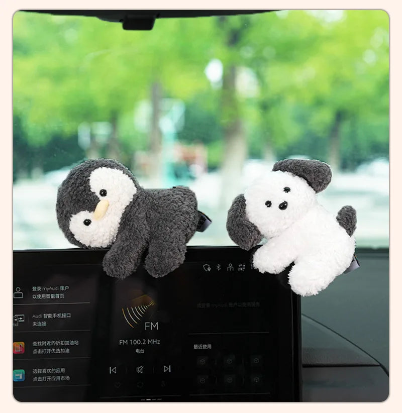 Cute Car Dashboard Ornament Creative Stress Relief Decor Auto Interior Display Premium Automotive Accessory