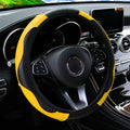Steering Wheel Cover Carbon Fiber Leather Car without Inner Ring