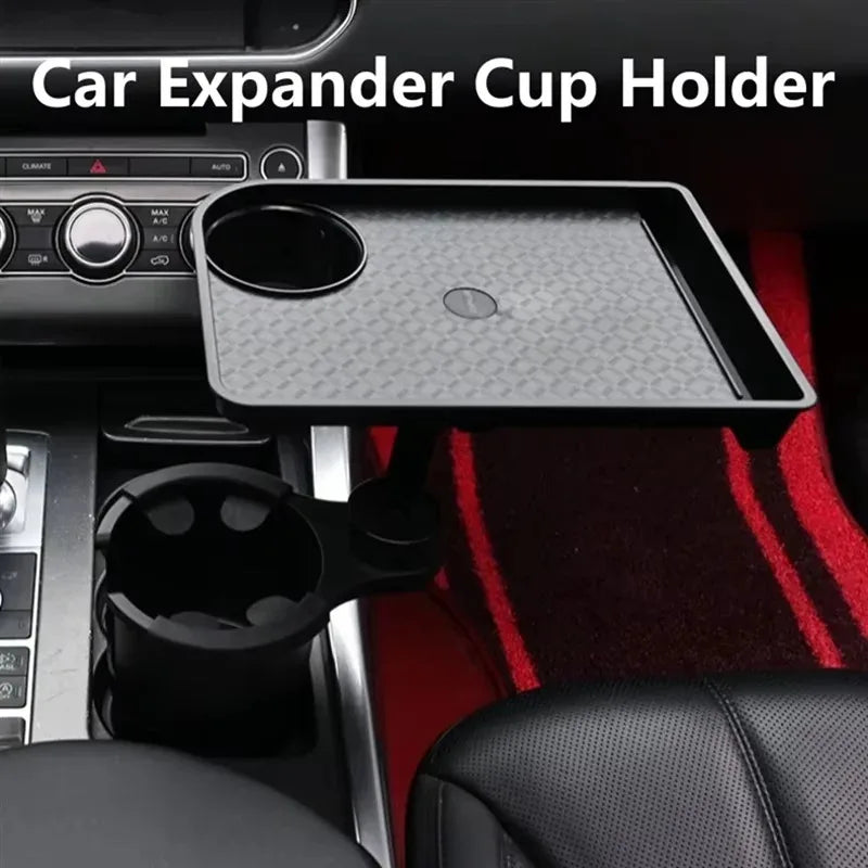 High Quality Universal Car Cup Holder Tray 360 Rotating Adjustable Dual Bracket