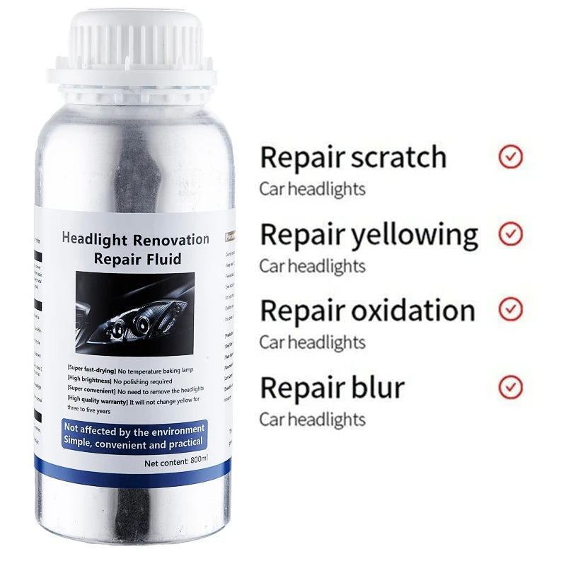 Car Headlight Repair Liquid Car Headlamp Renovation Restoration Cleaning Car Headlight Liquid Polymer Polish Auto Part headlight