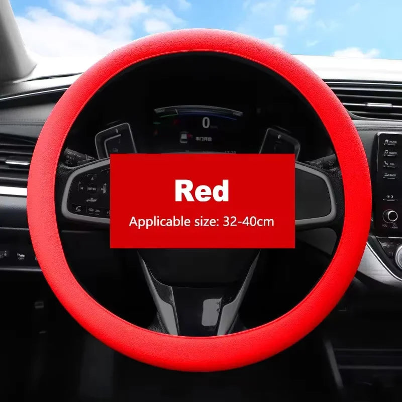 Silicone Car Steering Wheel Cover Elastic Protetive Cover Multi Color Auto