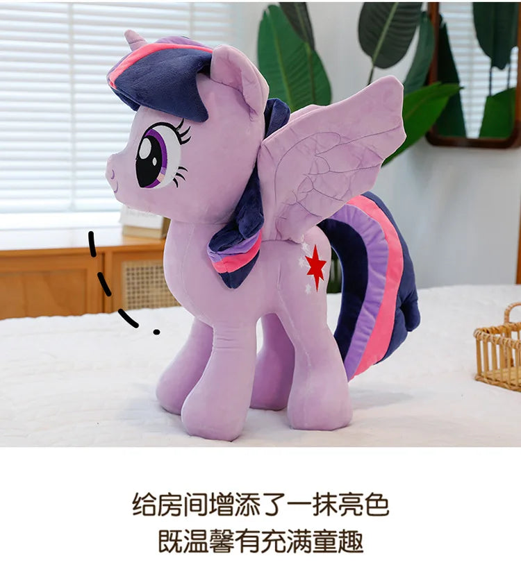 New My Little Pony Plush Doll Anime Twilight Sparkle Fluttershy Pinkie Pie Premium Automotive Accessory