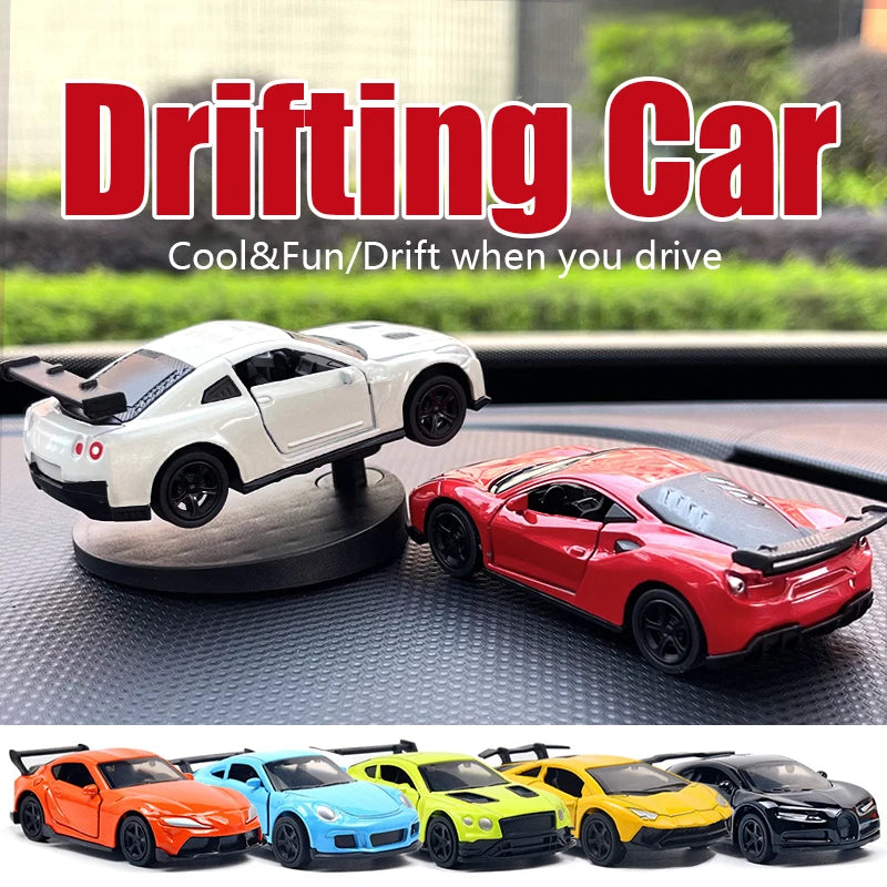 Drift Car dashboard toy model swing turning cool sports race auto ornaments Premium Automotive Accessory