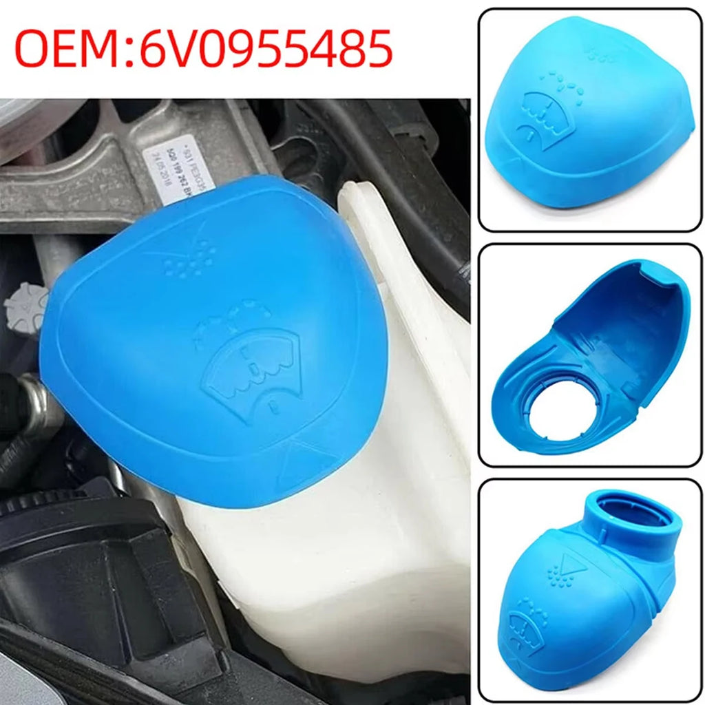 6V0955485 Windshield Wiper Washer Fluid Reservoir Tank Bottle Cap 1PC For VW Premium Automotive Accessory