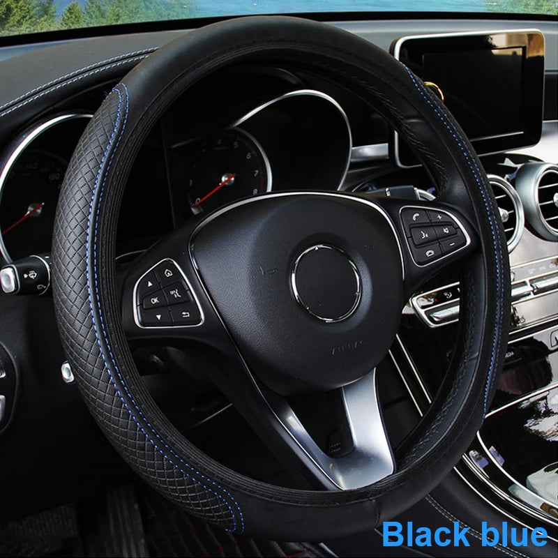 Full-Wrapped Car Steering Wheel Cover Anti-Slip Wear-Resistant Steering Wheel