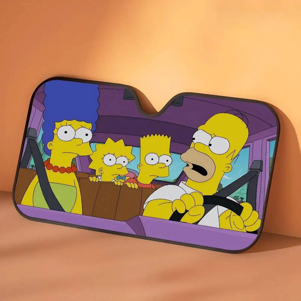 Car Window Sun Shade The S-Simpsons-es Cartoon Summer Window Widshield