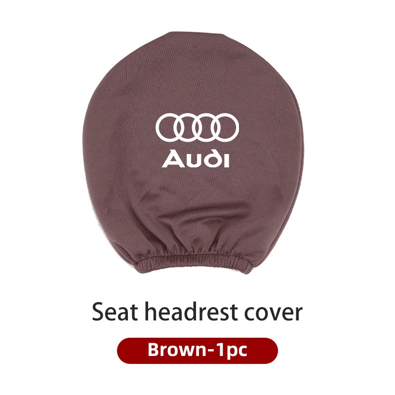 Car Headrest Cover for Audi Elastic Pillowcase Headrests Dust Accessories Interi