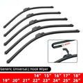 Car Windshield Wiper Blades Hook Universal Soft Rubber Frameless Bracketless Premium Automotive Accessory