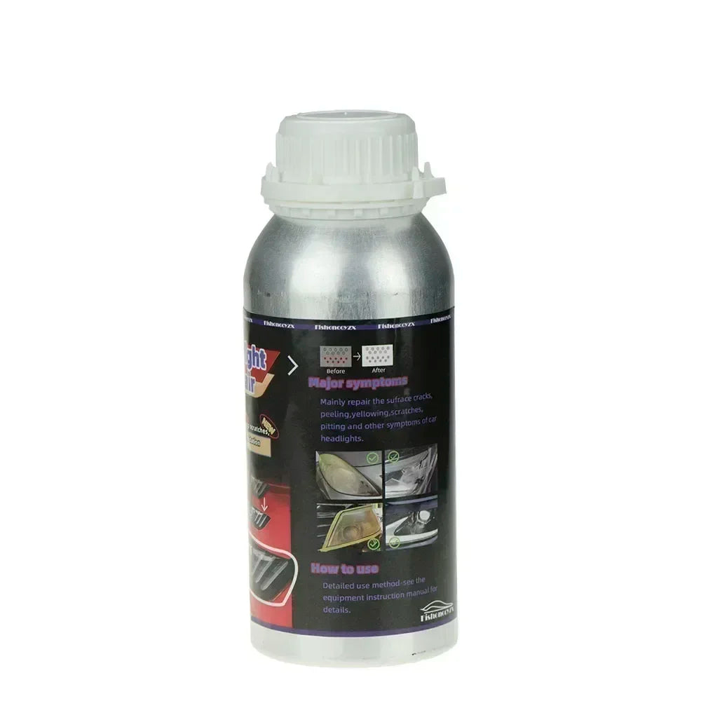800ml Headlights Liquid Polymer Headlight Chemical Polish Repair Fluid Refurbishment Scratch Repair Polishing Headlights Kit