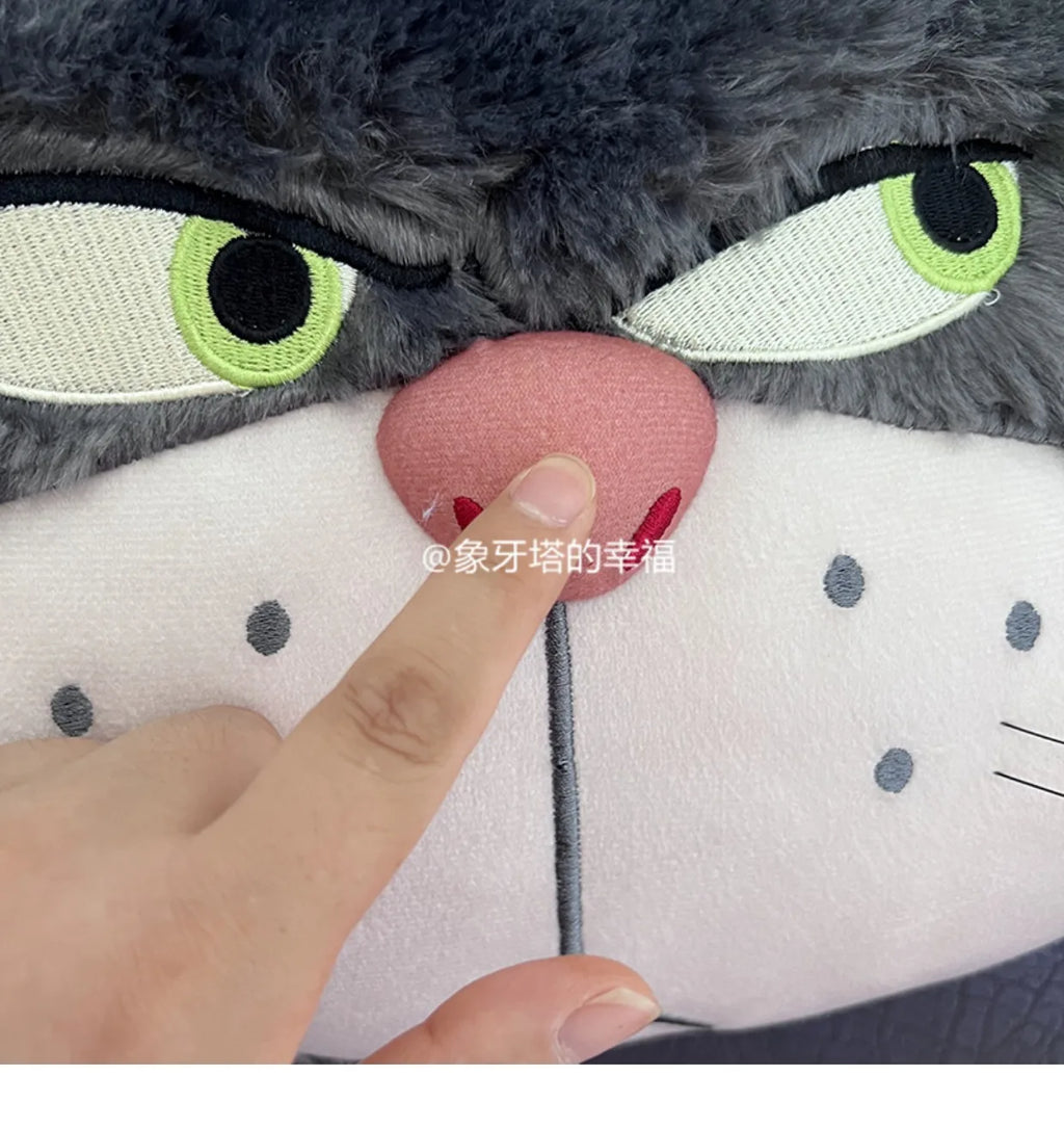 Cute Lucifer Cat Headrest Seat Belt Cover Cartoon Stuffed Anime Cinderella Bad