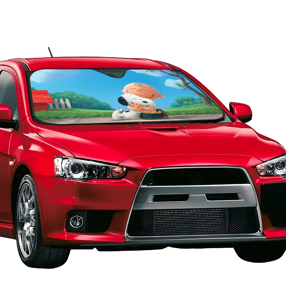 Snoopyes Cartoon Cute Car Sun Shade Windscreen Front Window Visor 70x130 cm