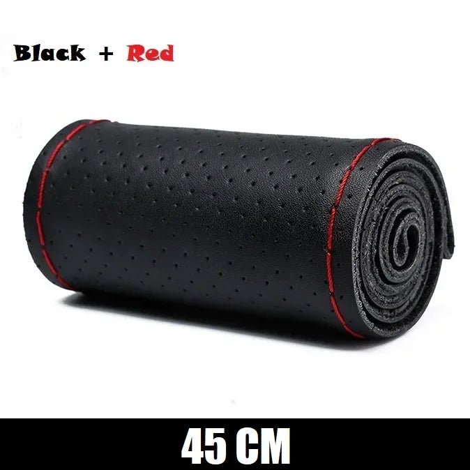 New Steering Wheel Cover Truck Handle Cover 42CM 45CM 47CM 50CM Braid Leather