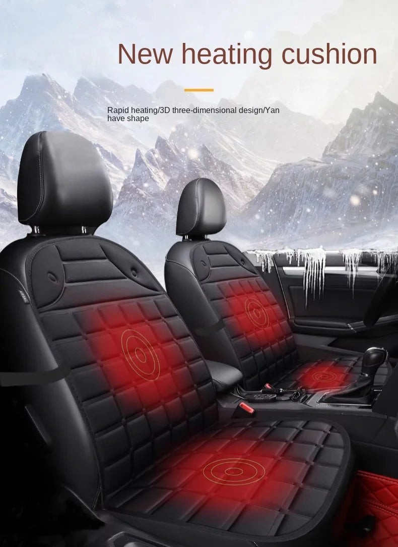 Car black heating seat cushion winter electric quick Interior Protector Auto Veh