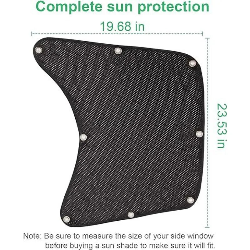 2 PCS Truck Sun Shades for RVs Provide Anti-glare and UV Protection for Truck