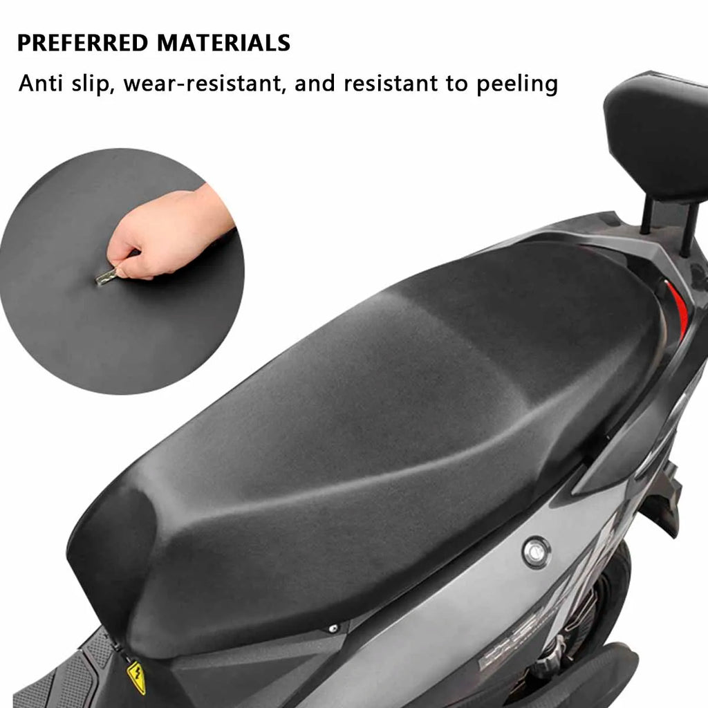 Motorcycle Seat Cover Elastic PU Leather Motorbike Protector Cushion Interior