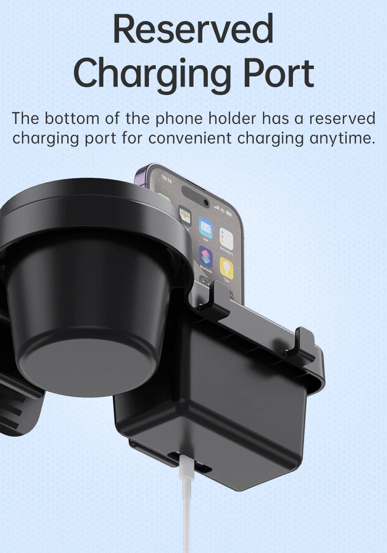 Car Cup Stand Phone Holder Mount Tray Side Door Window Storage Barrel Pocket