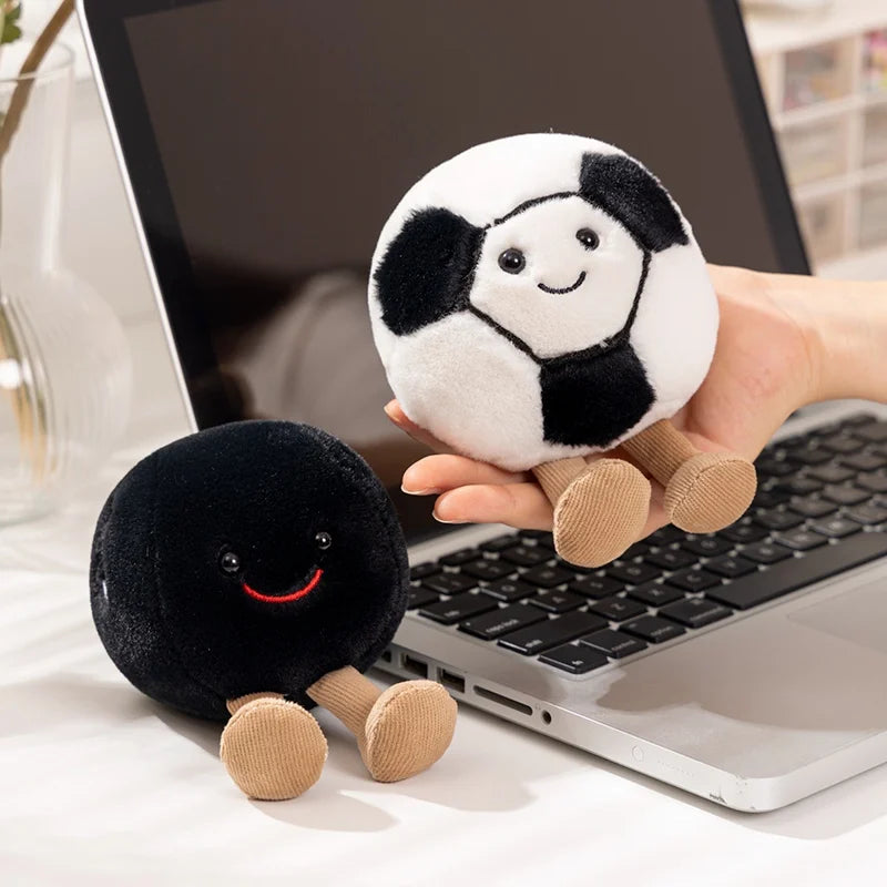Doll With Feet Plush Toys Soft Stuffed Baseball Basketball Football Sports Ball Premium Automotive Accessory