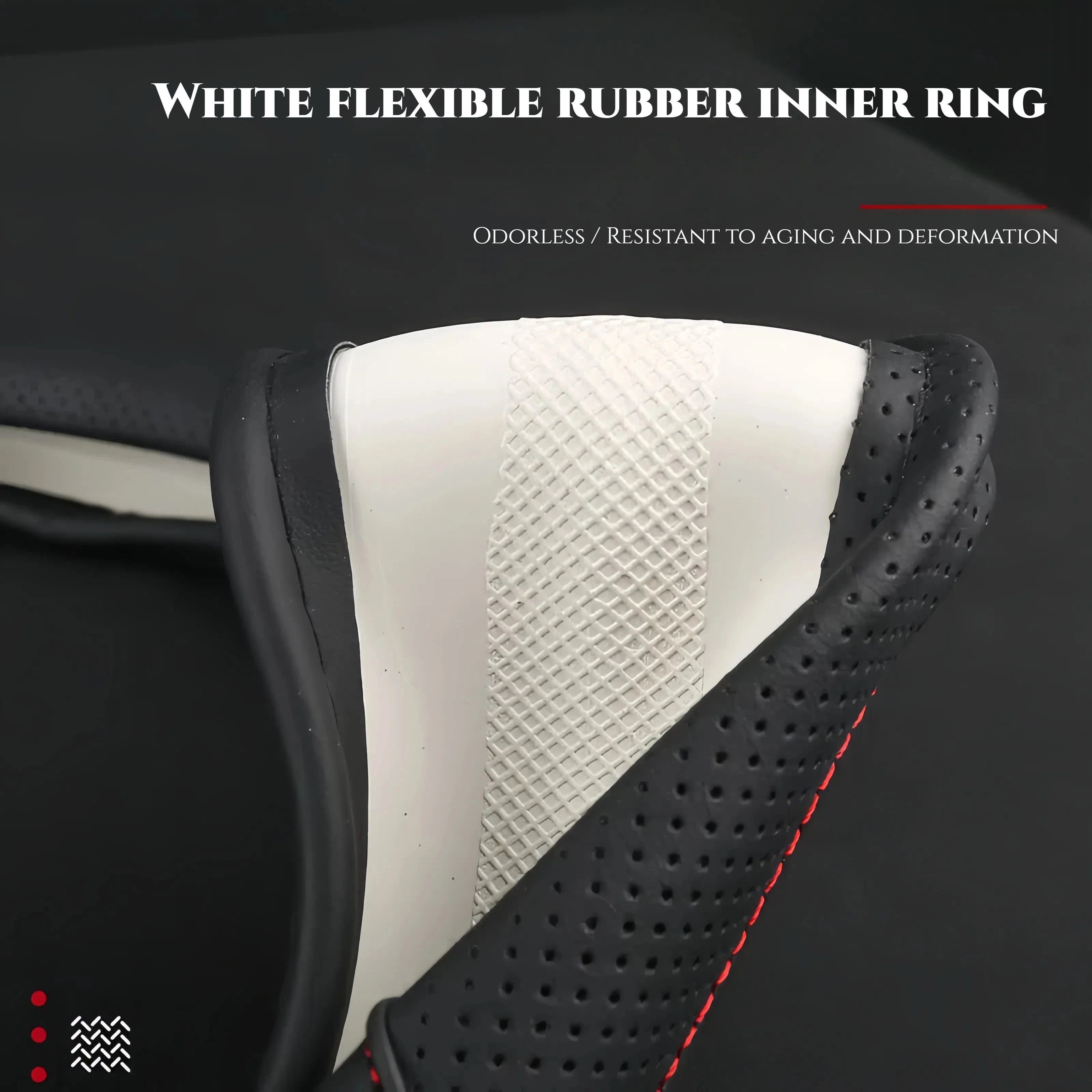 Truck steering wheel protective cover 40-50cm 16-20 "PU leather wear-resistant