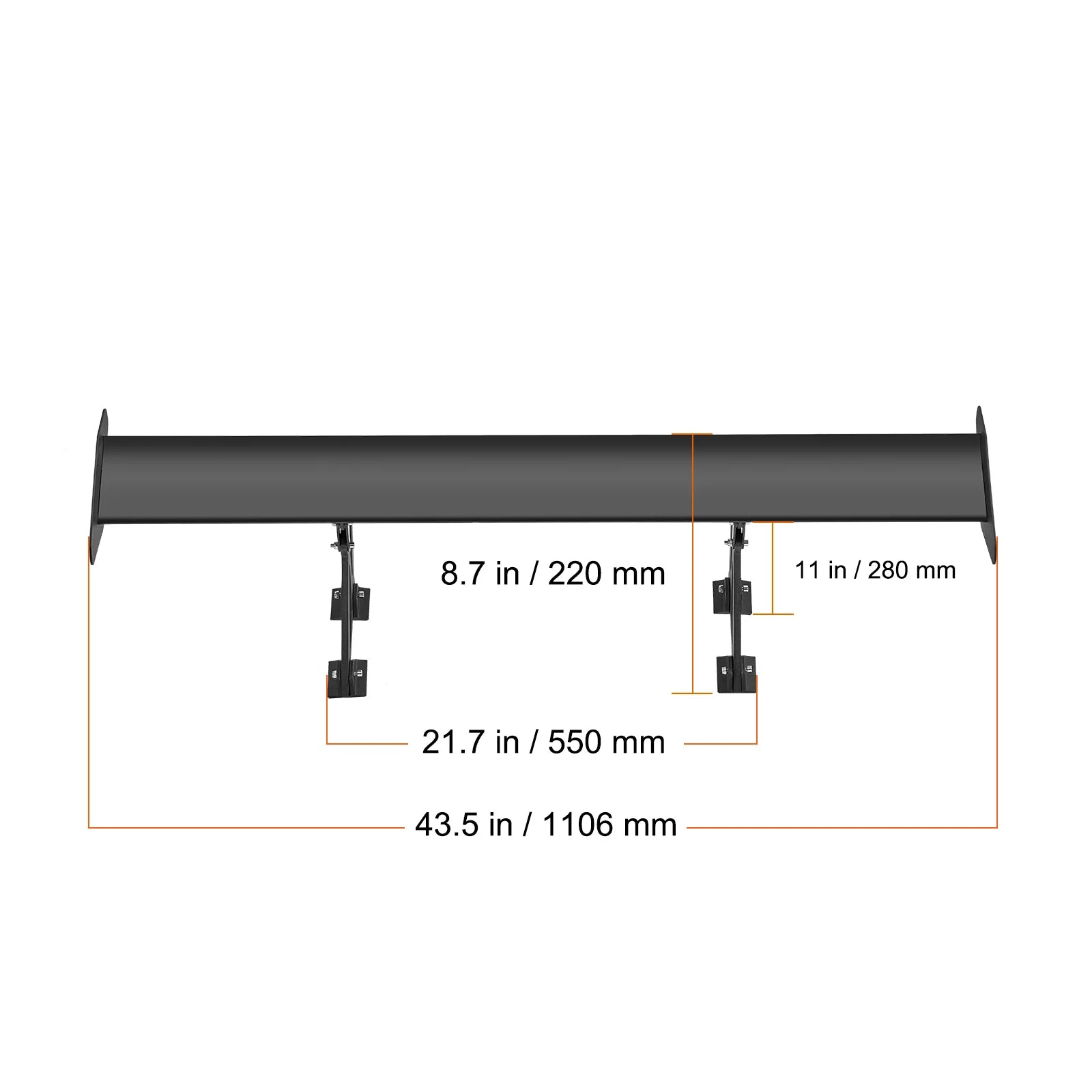 SucceBuy GT Wing Car Spoiler US Shipping Universal Spoiler with Double Deck Car