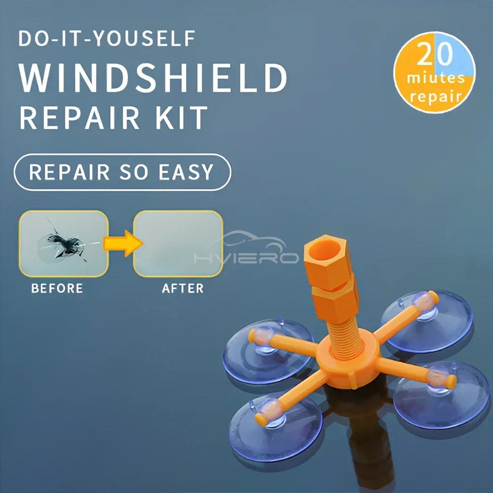 Windshield Repair Kit Scratche Quick Fix Car Styling Cracked Glass Windscreen Premium Automotive Accessory