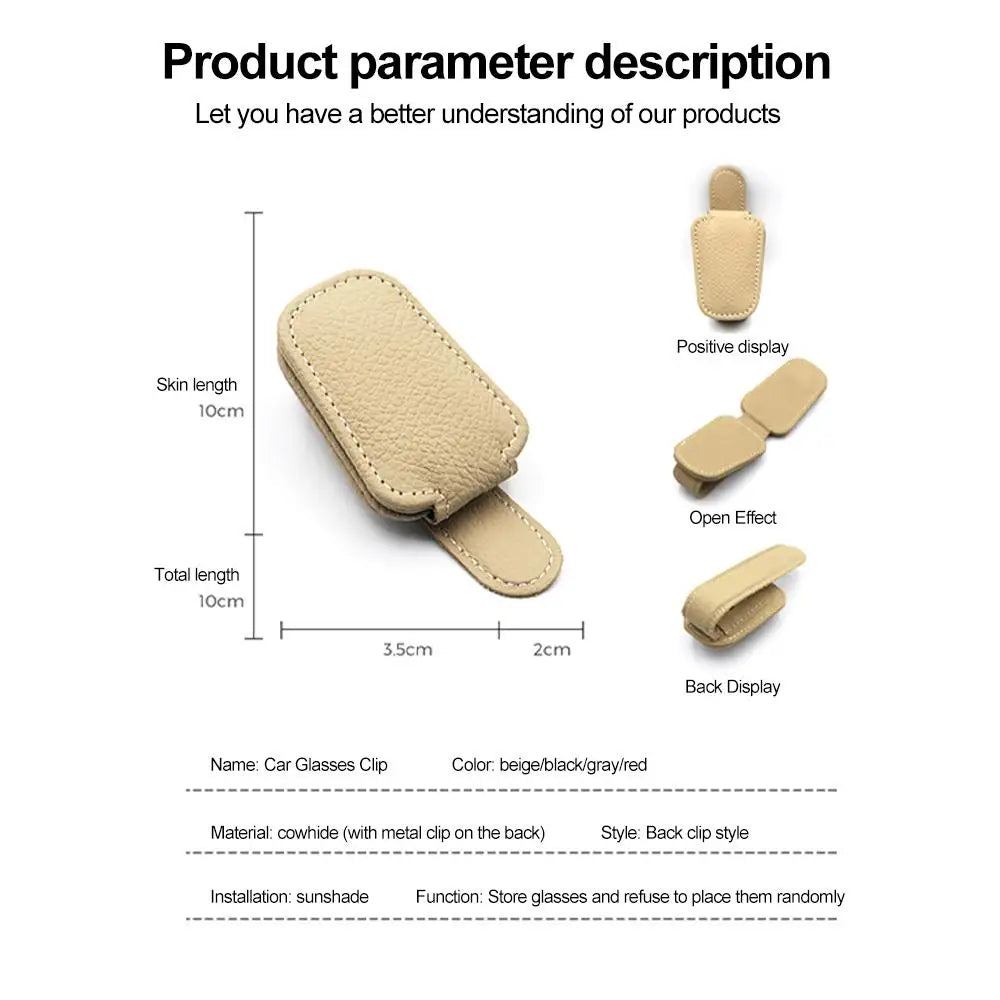 Universal Car Sunglasses Clip Card Ticket Holder Stand Fastener Pen Case Bracket