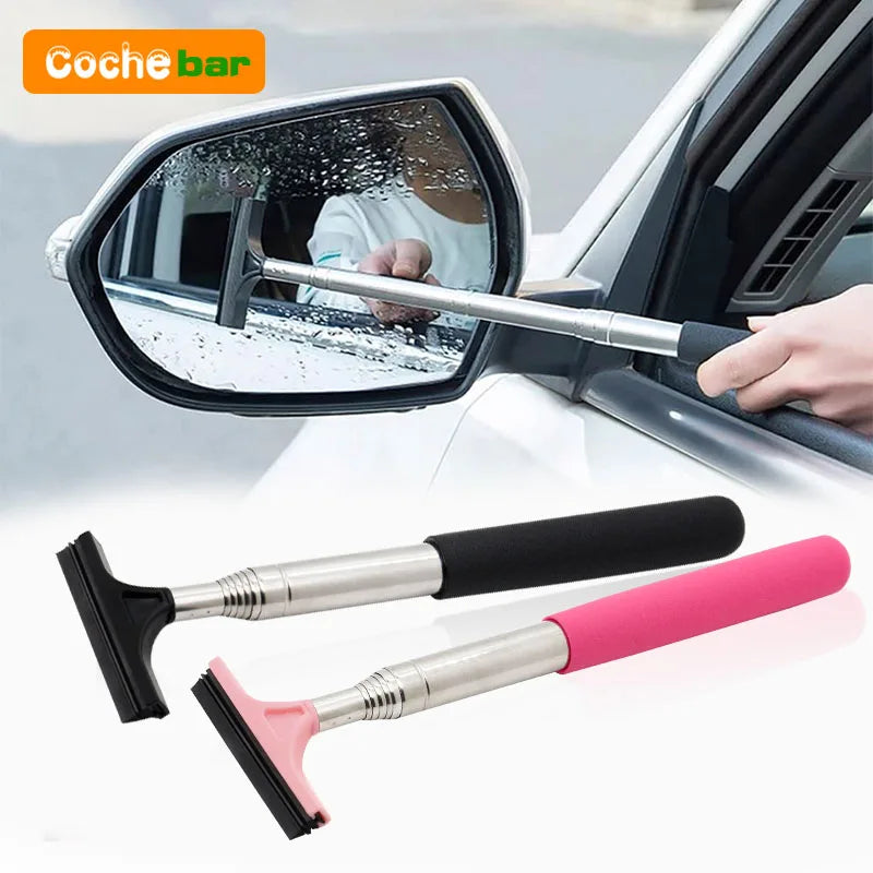 Car Rearview Mirror Wiper Cleaning Tool Auto Glass Mist Cleaner Scraper Premium Automotive Accessory