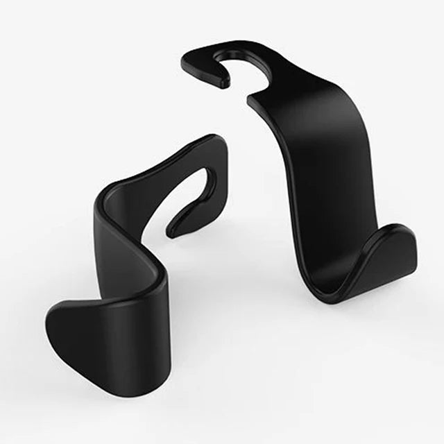 2 Pcs Car Headrest Hooks Hanger for Bags Seat Back Organizer Holder Clips Auto