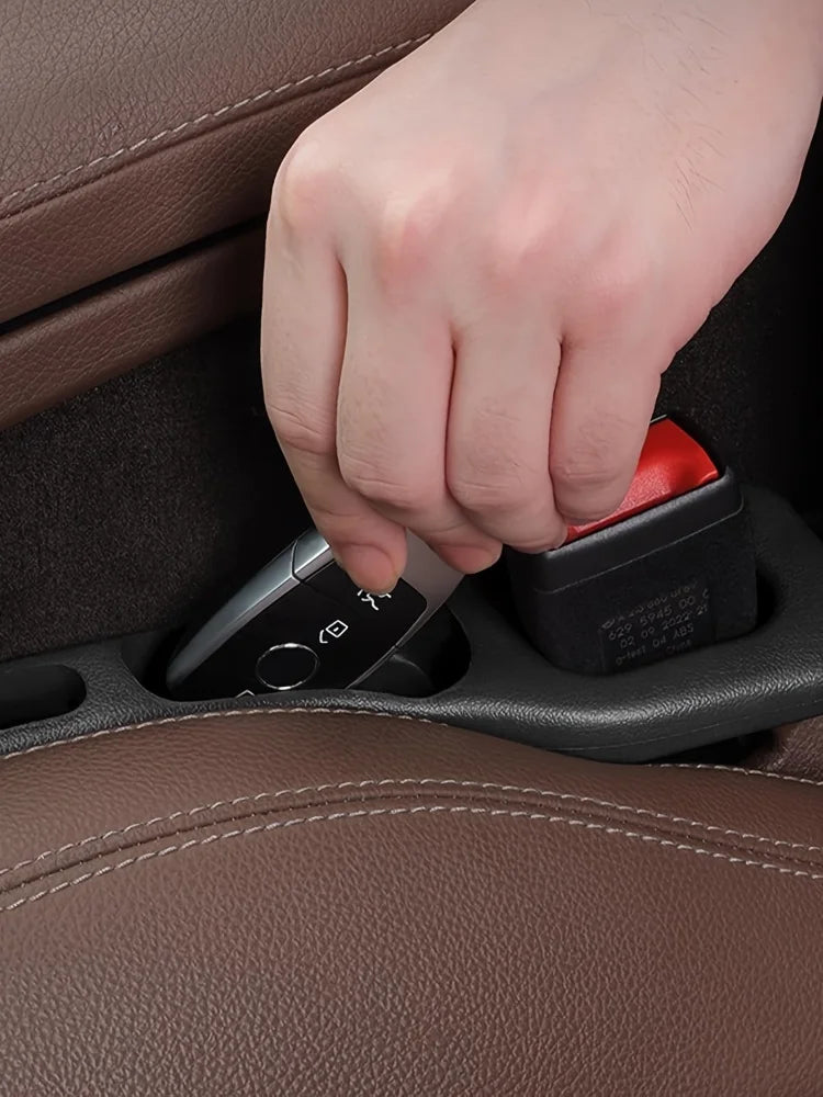 Lot of 2 Car Seat Gap Filler Organizer Pu Waterproof Plug Strip with 2 Interior