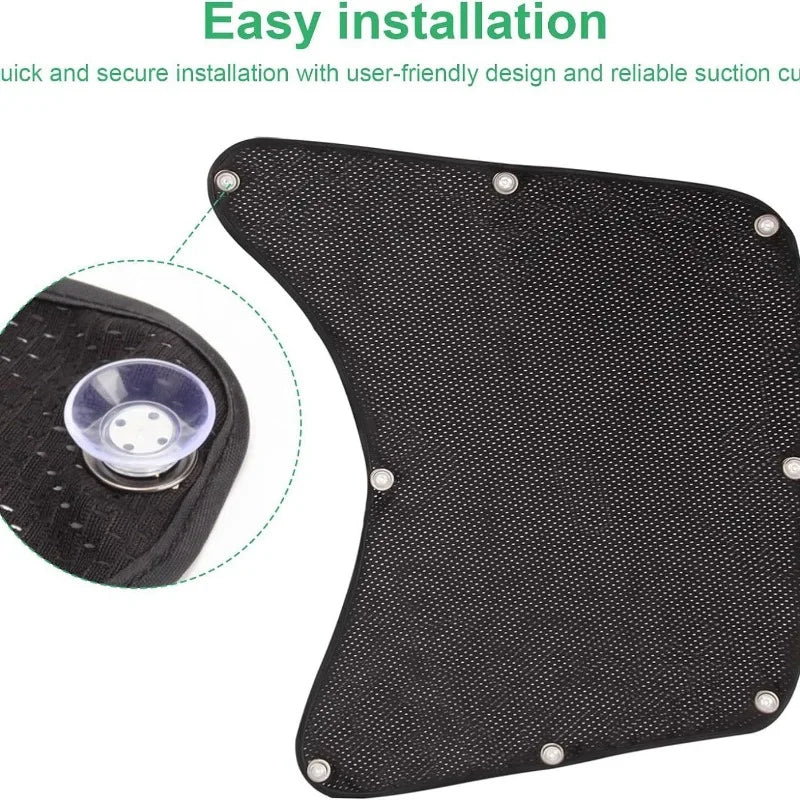 2 PCS Truck Sun Shades for RVs Provide Anti-glare and UV Protection for Truck
