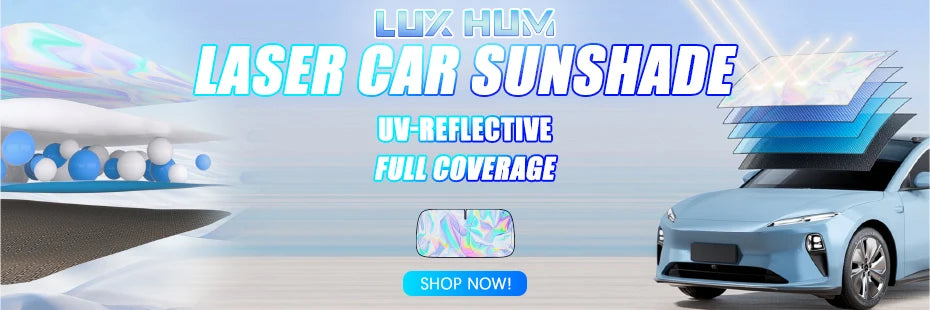 UV-Reflective Car Sun Shade Cover Rear Windshield Sun Protection Sunshade