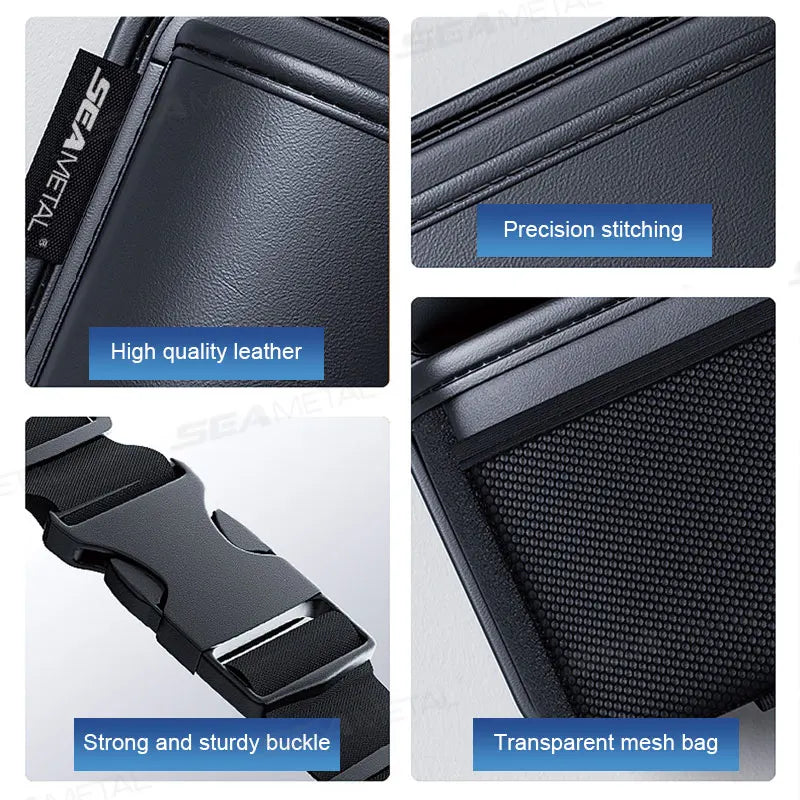 BLALION Car Trunk Leatherette Storage Bag Detachable Auto Seat Back Pocket