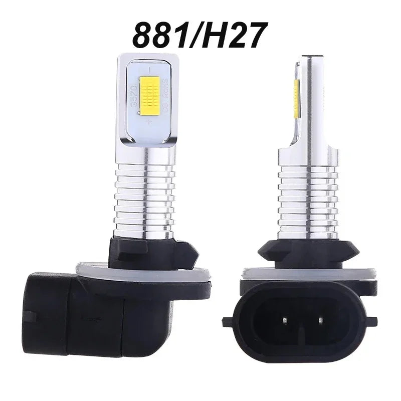 2PCS H4 H7 H11 LED Fog & Headlight Bulbs, 20000LM 6000K 12V, Compatible with H8 H9 H1 H3 9005 HB3 9006 HB4 for Driving Lamps