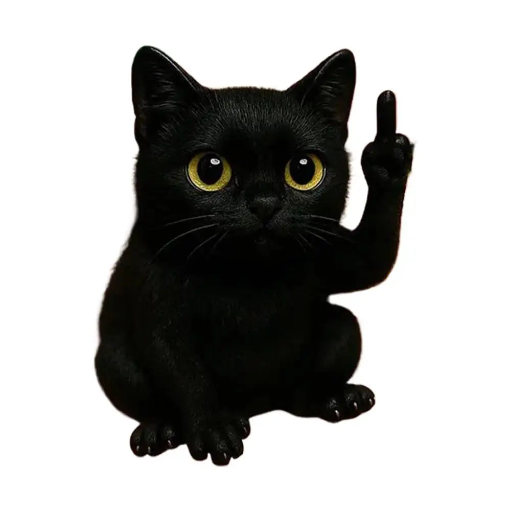 Middle Finger Animal Statue Frog Dog Cat Sculpture Novel Mini Interesting Premium Automotive Accessory