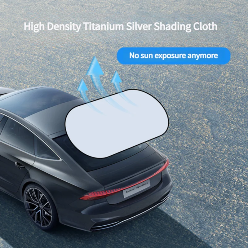UV-Reflective Car Sun Shade Cover Rear Windshield Sun Protection Sunshade