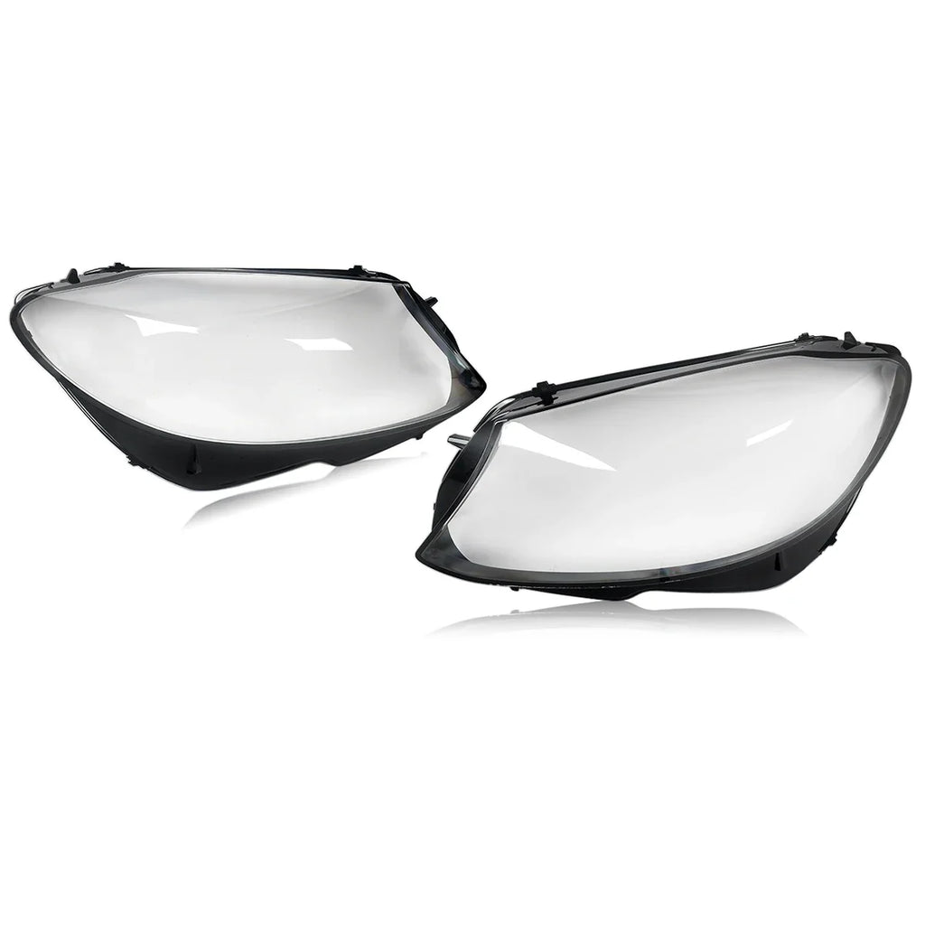 MAGICKIT Left & Right Side Headlight Cover Lens Cover For Mercedes-Benz C-Class W205 2019-2020 Car Accessories Polycarbonate