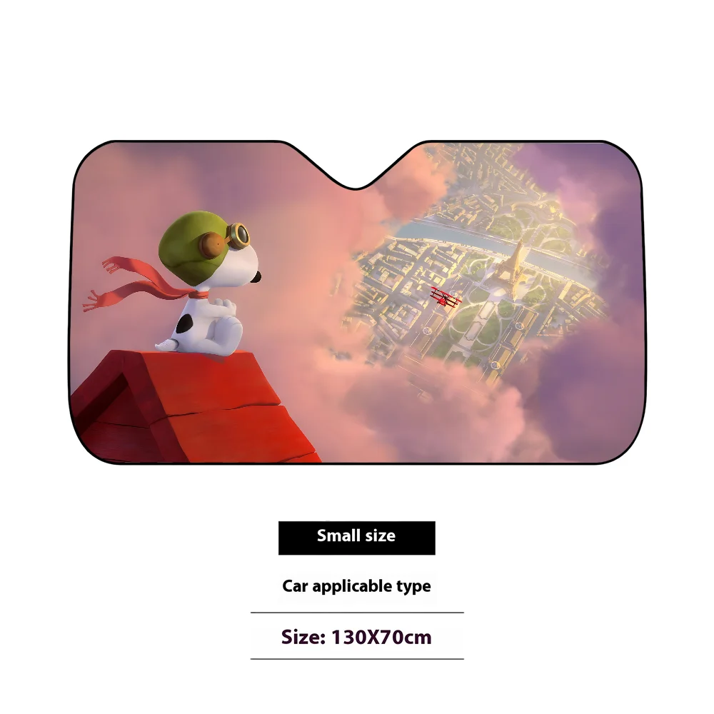 Snoopyes Cartoon Cute Car Sun Shade Windscreen Front Window Visor 70x130 cm