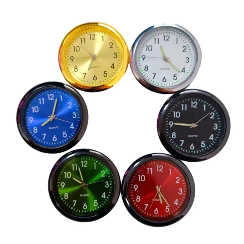 Automobile Clock Dashboard Car Interior Decor Portable Mini Decoration Luminous Premium Automotive Accessory