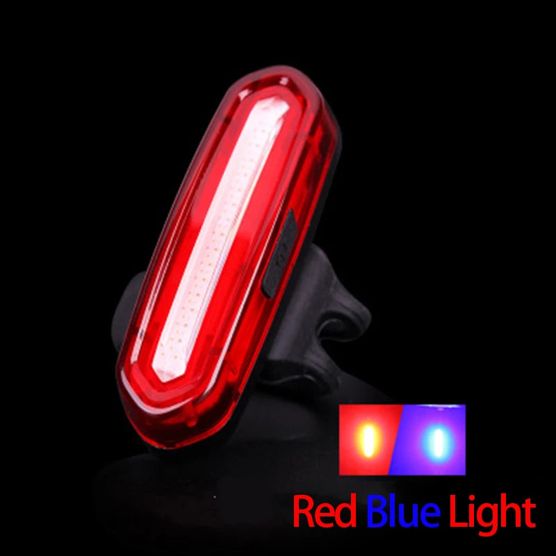 Cycling Tail Light Outdoor Highlight USB Charging Mountain Led Warning  Bike Lights Tail Lamp Rear Light Bicycle Accessories